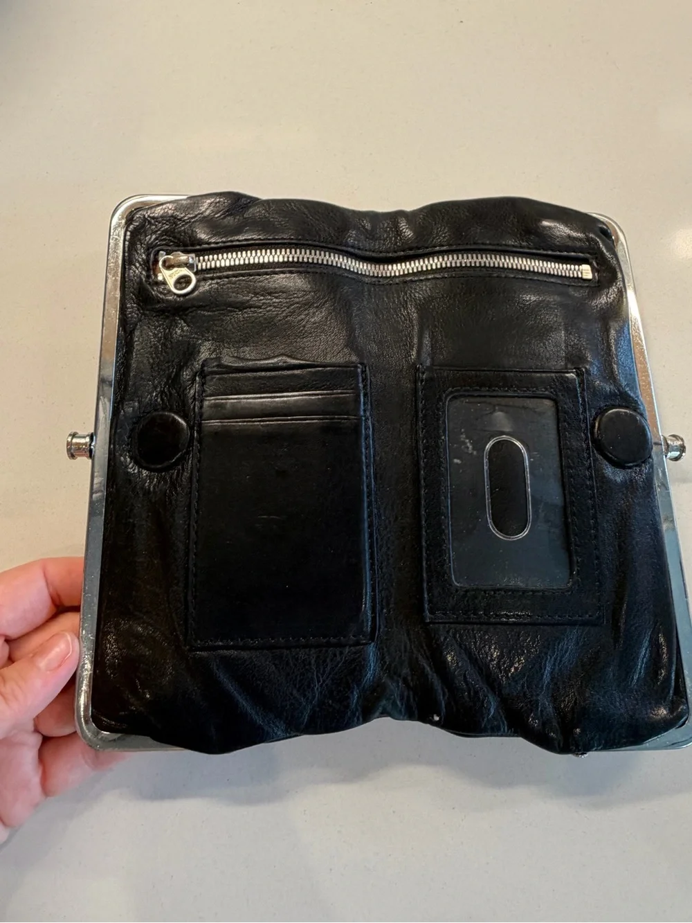 HOBO leather clutch